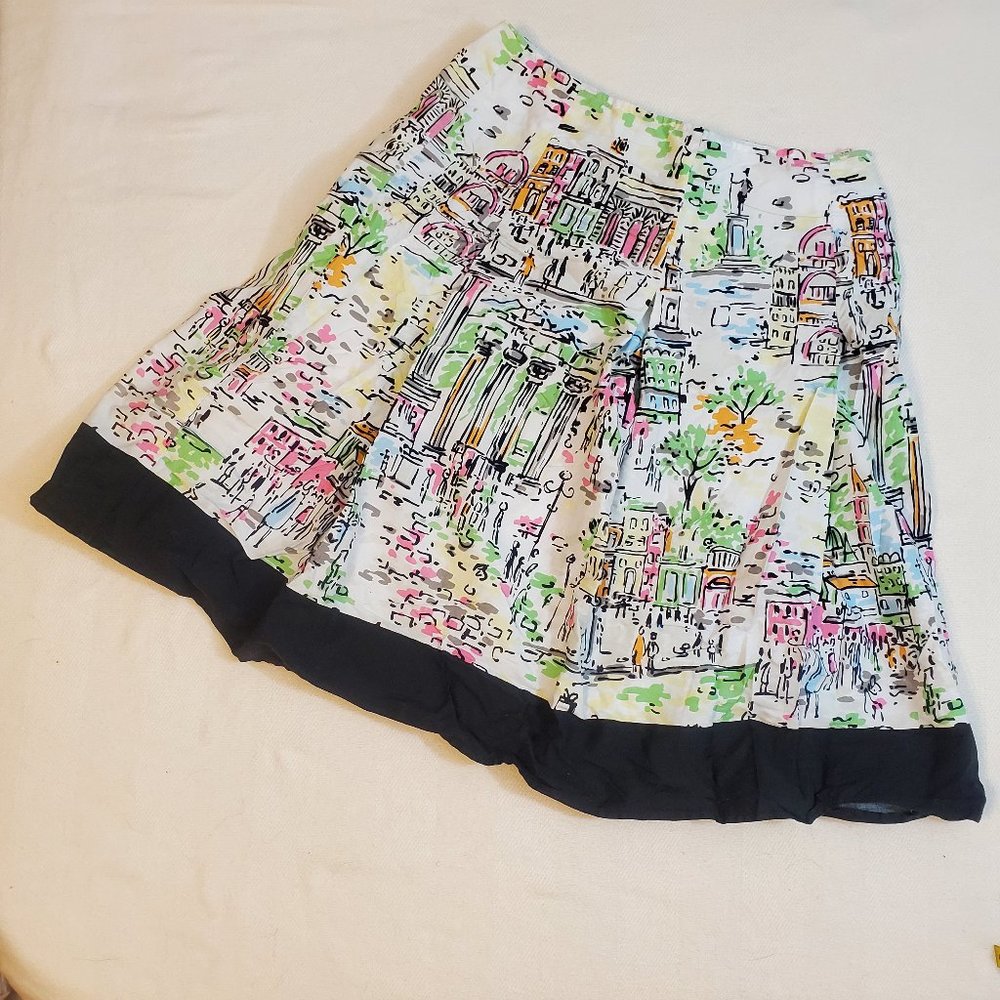 Talbots Petite 2 Small skirt - colorful city